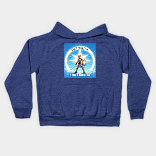 Stay Positive Stay Fighting Kids Hoodie